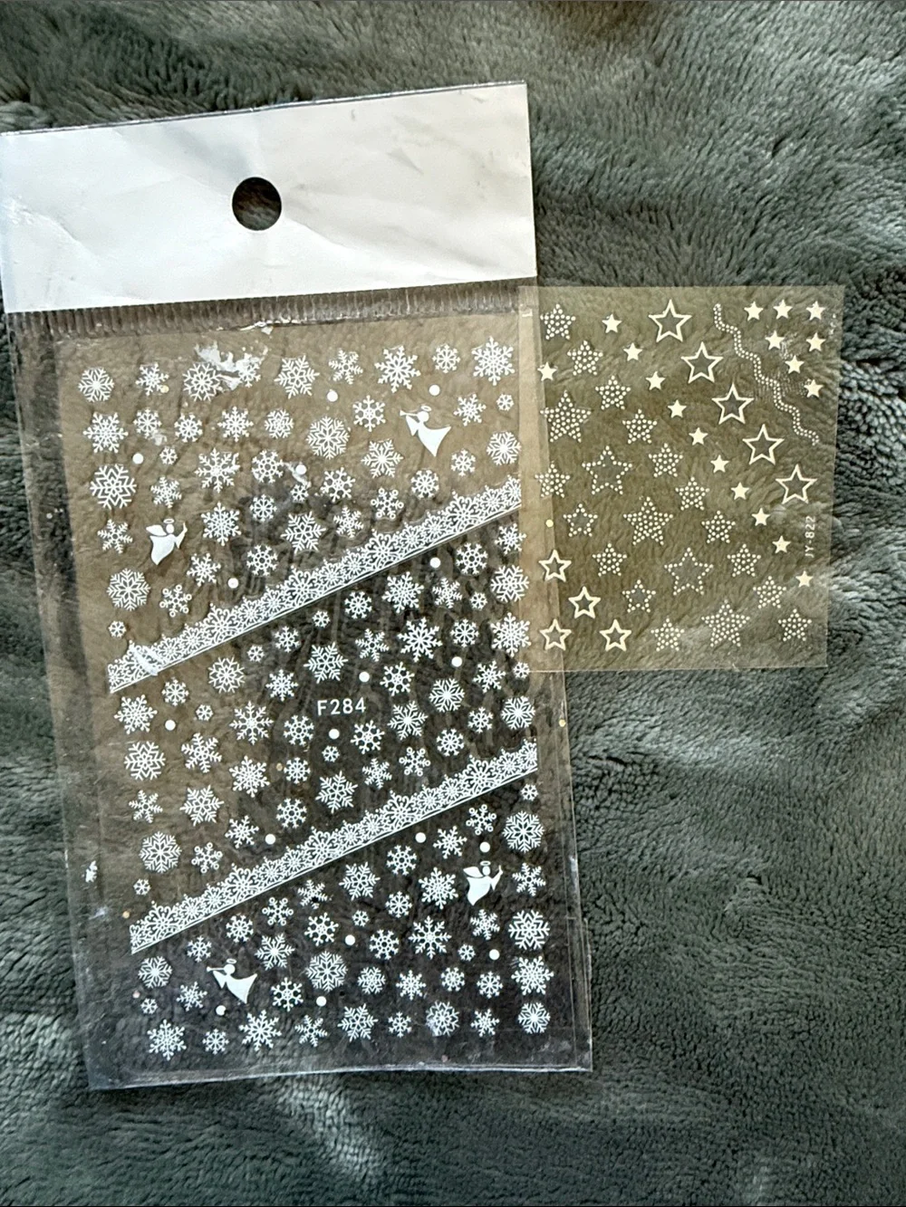 Clear Nail Tips and Glitter Nail Art Set - Home Party Supplies